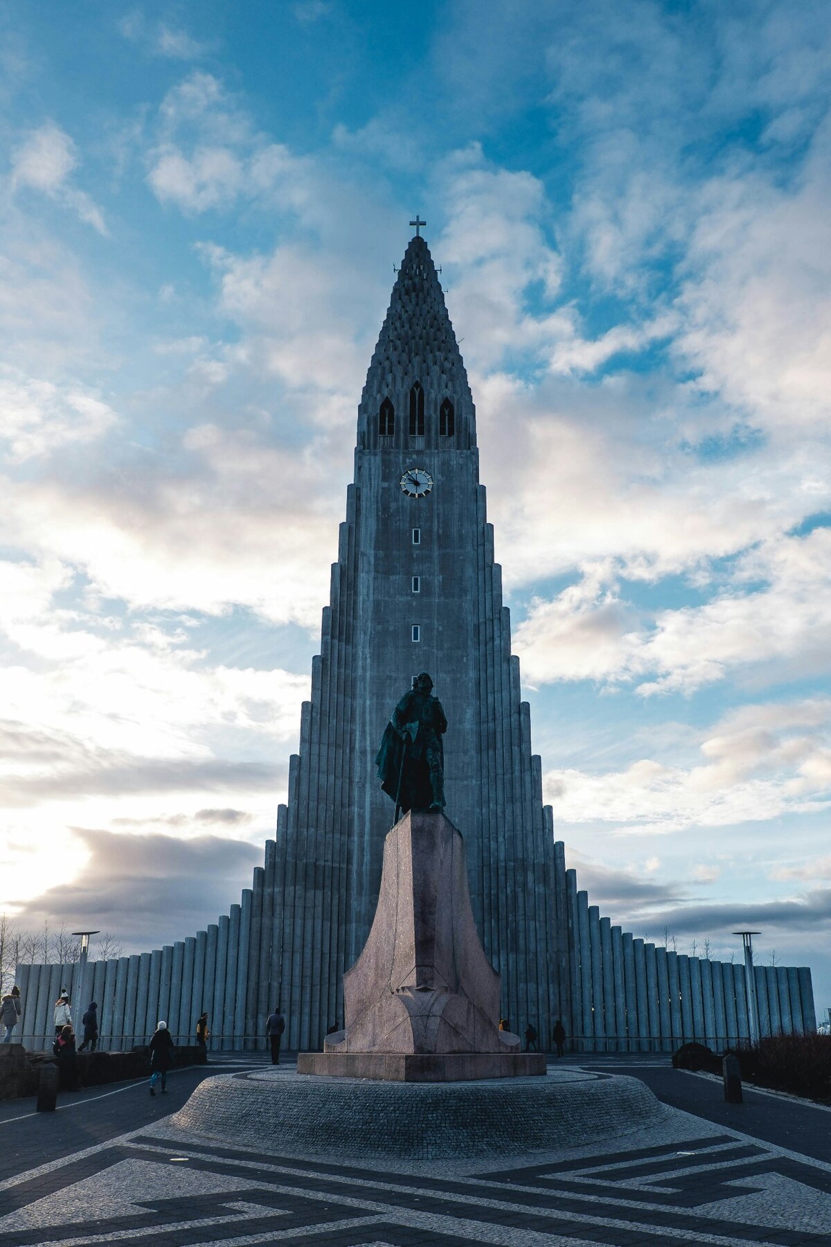 People walking through a covered market and gathering place in Reykjavík