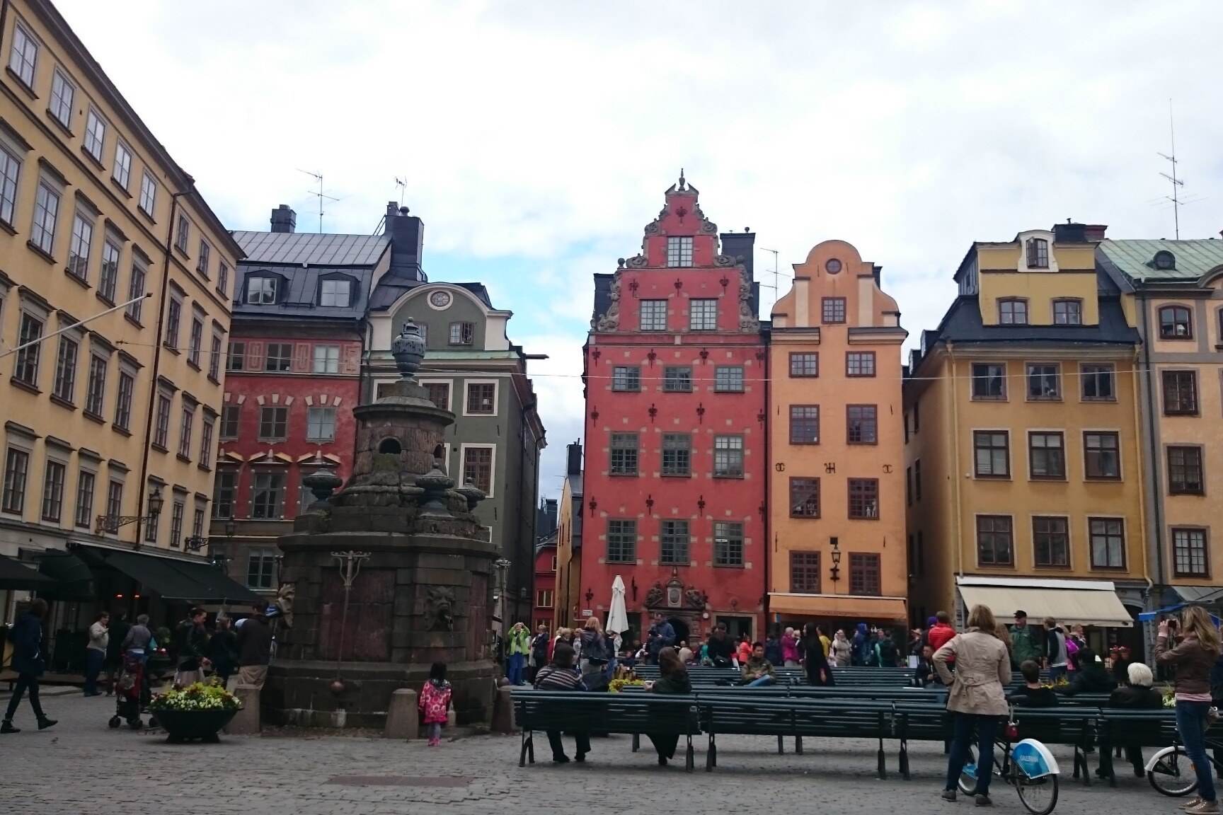 The colourful historic façades of Stortorget in Gamla Stan